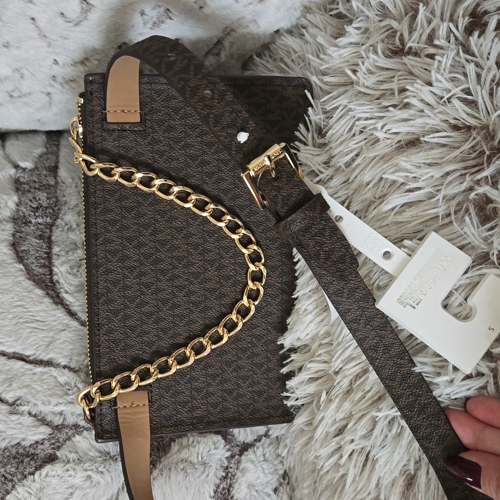 New Michael Kors MK Signature Fanny Pack Belt Bag